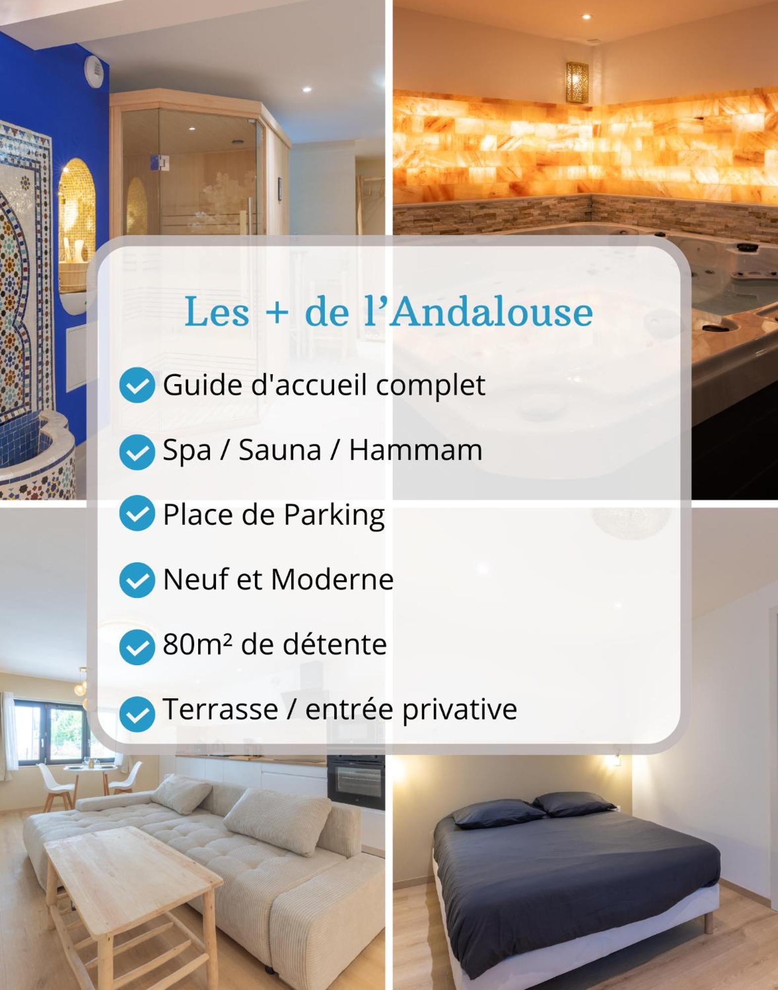 L'Andalouse & Spa Privatif - Strasbourg Mittel Mittelhausbergen ภายนอก รูปภาพ
